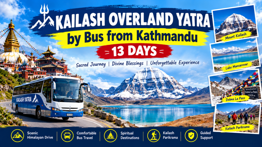 Kailash Overland Yatra by Bus from Kathmandu